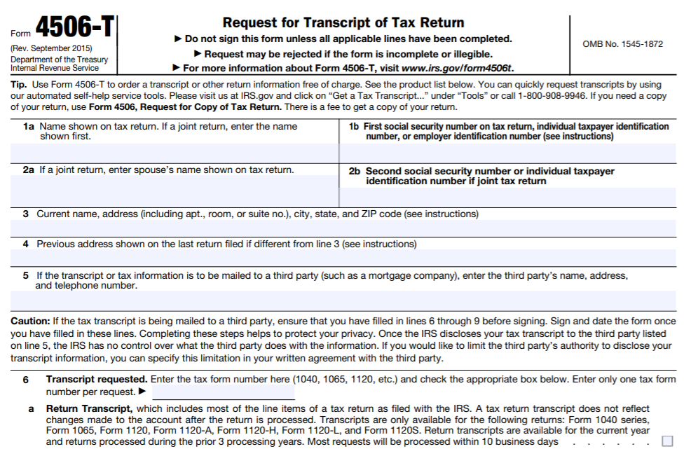 4506 form
